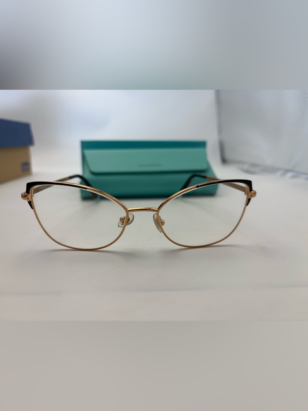 New Tiffany & Co. Reading Glasses TF 1136 6007 53-16  140 Gold & Black perfect